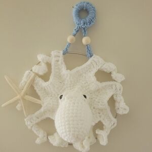 Handmade Octopus Wall Hanging Beachy Coastal Vibes